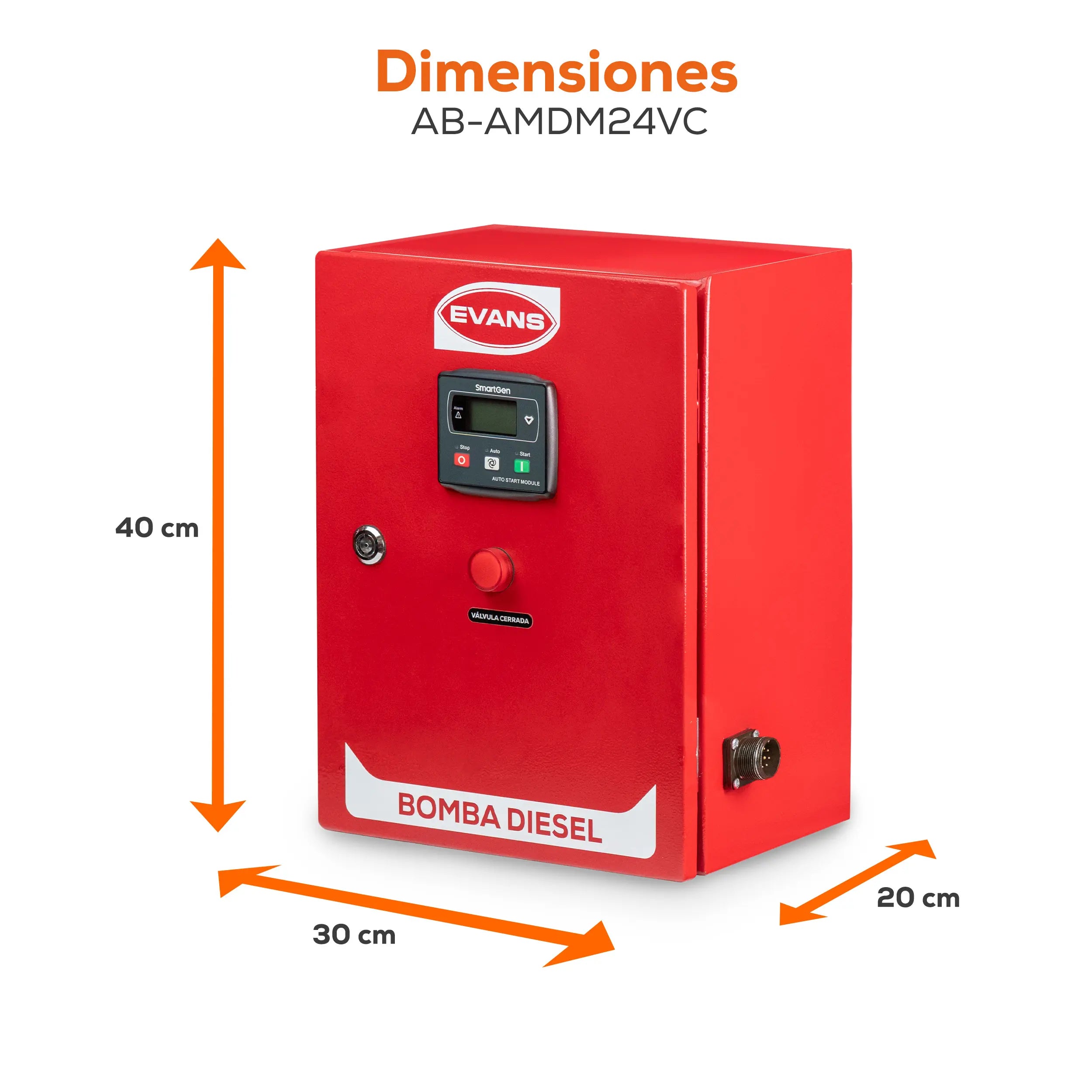 Arrancador mot. diésel 24 V Marca EVANS. Modelo: AB-AMDM24VC