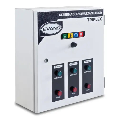Alternador simultaneador 3X2 HP Marca EVANS. Modelo: AB-AST0200HN