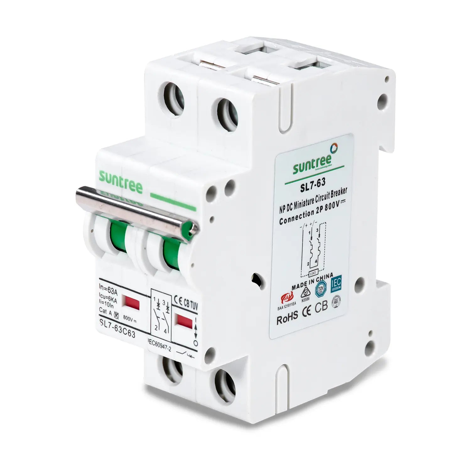 Interruptor Solar DC 63 A Marca EVANS. Modelo: 45100931