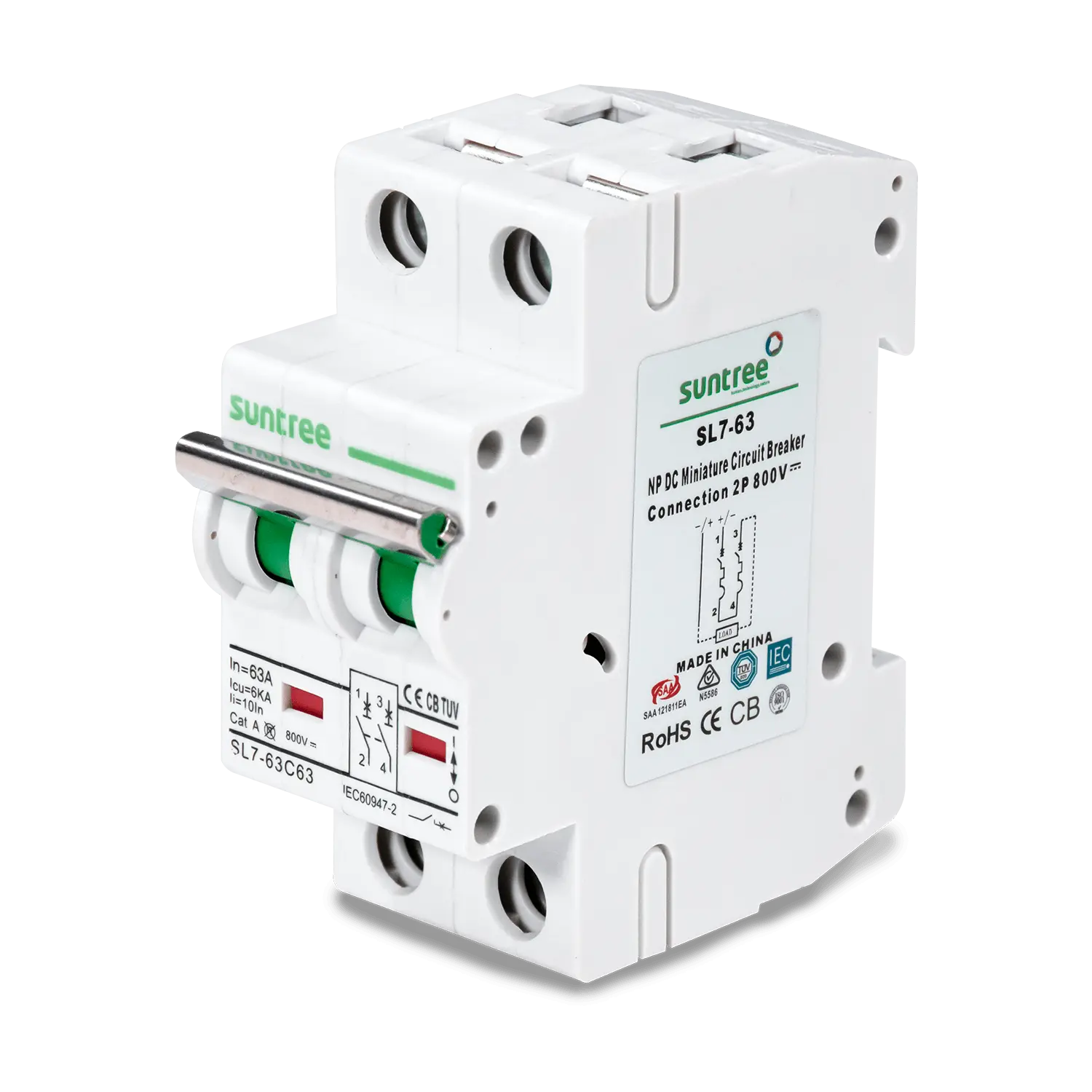 Interruptor Solar DC 63 A Marca EVANS. Modelo: 45100931