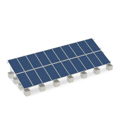 Estructura 20 paneles solares Marca EVANS. Modelo: ASB20MFVL-2X10