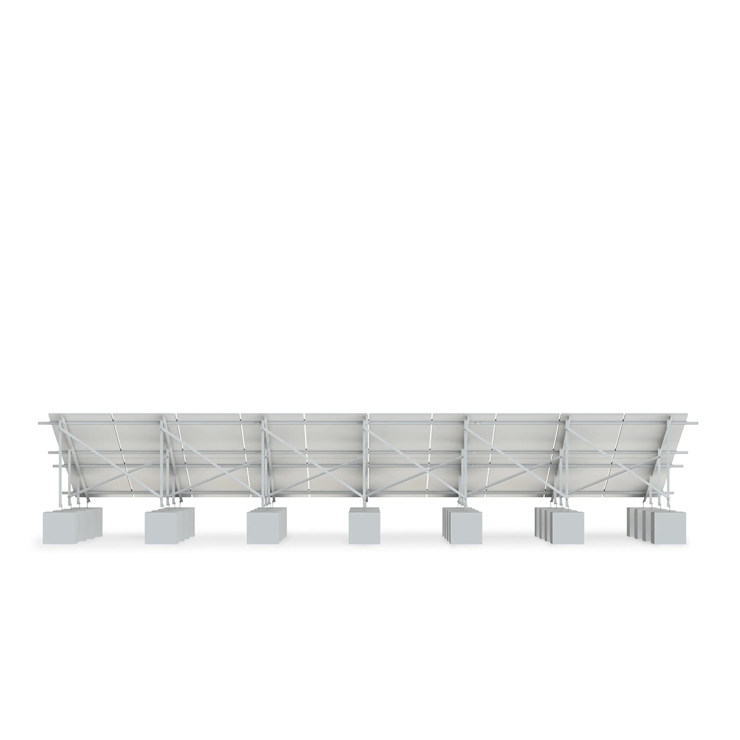 Estructura 20 paneles solares Marca EVANS. Modelo: ASB20MFVL-2X10