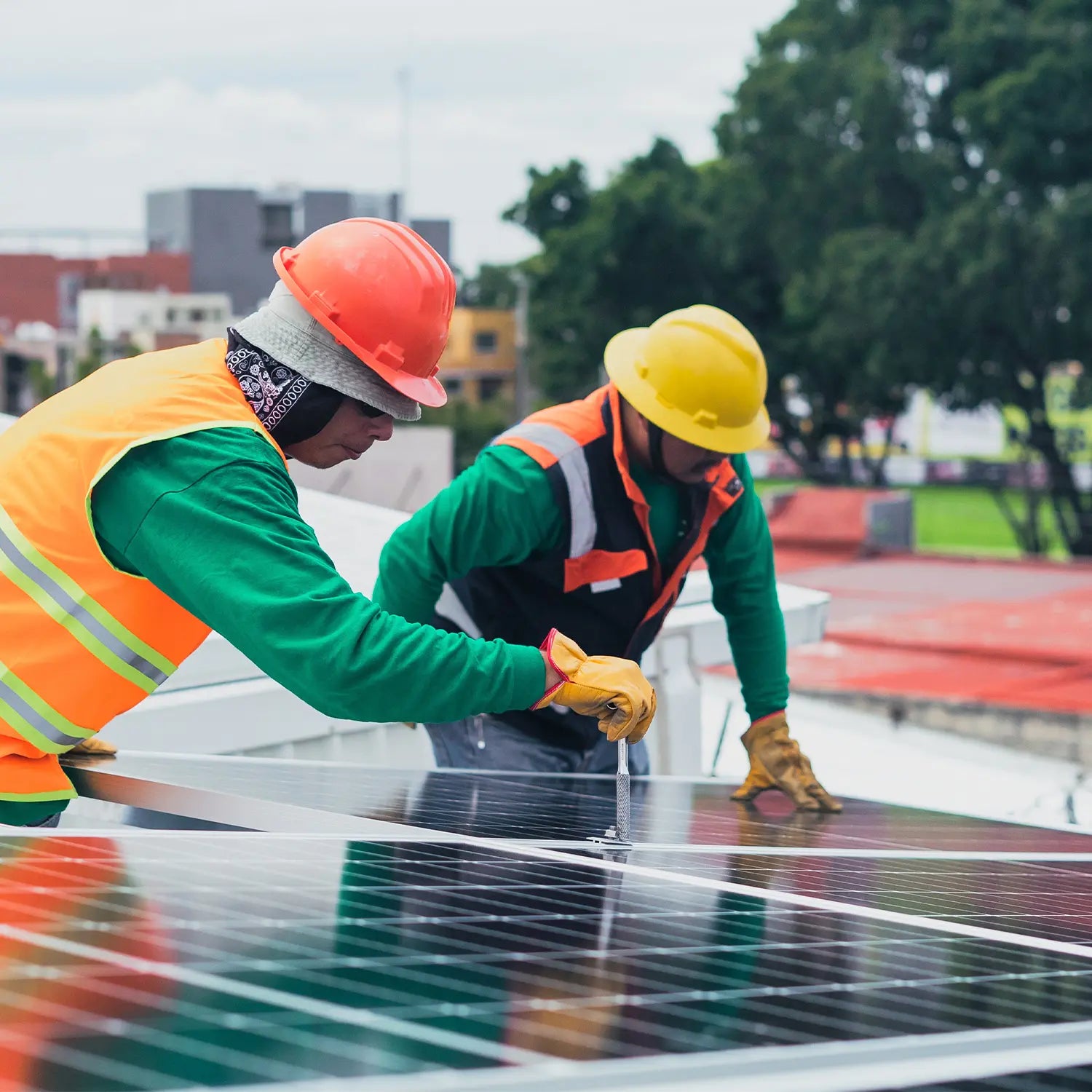 Estructura 4 paneles solares Marca EVANS. Modelo: ASB4MFVL-2X2