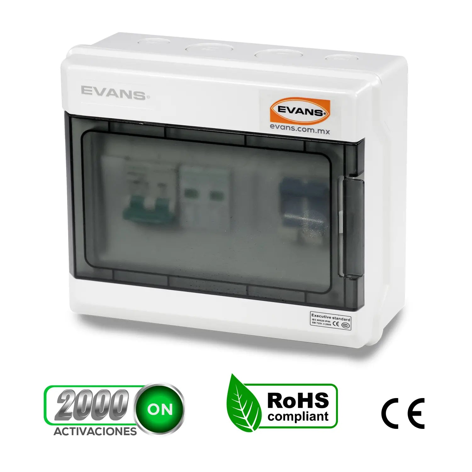 Caja Combinadora Solar AC Marca EVANS. Modelo: CBFV-VCA-32A