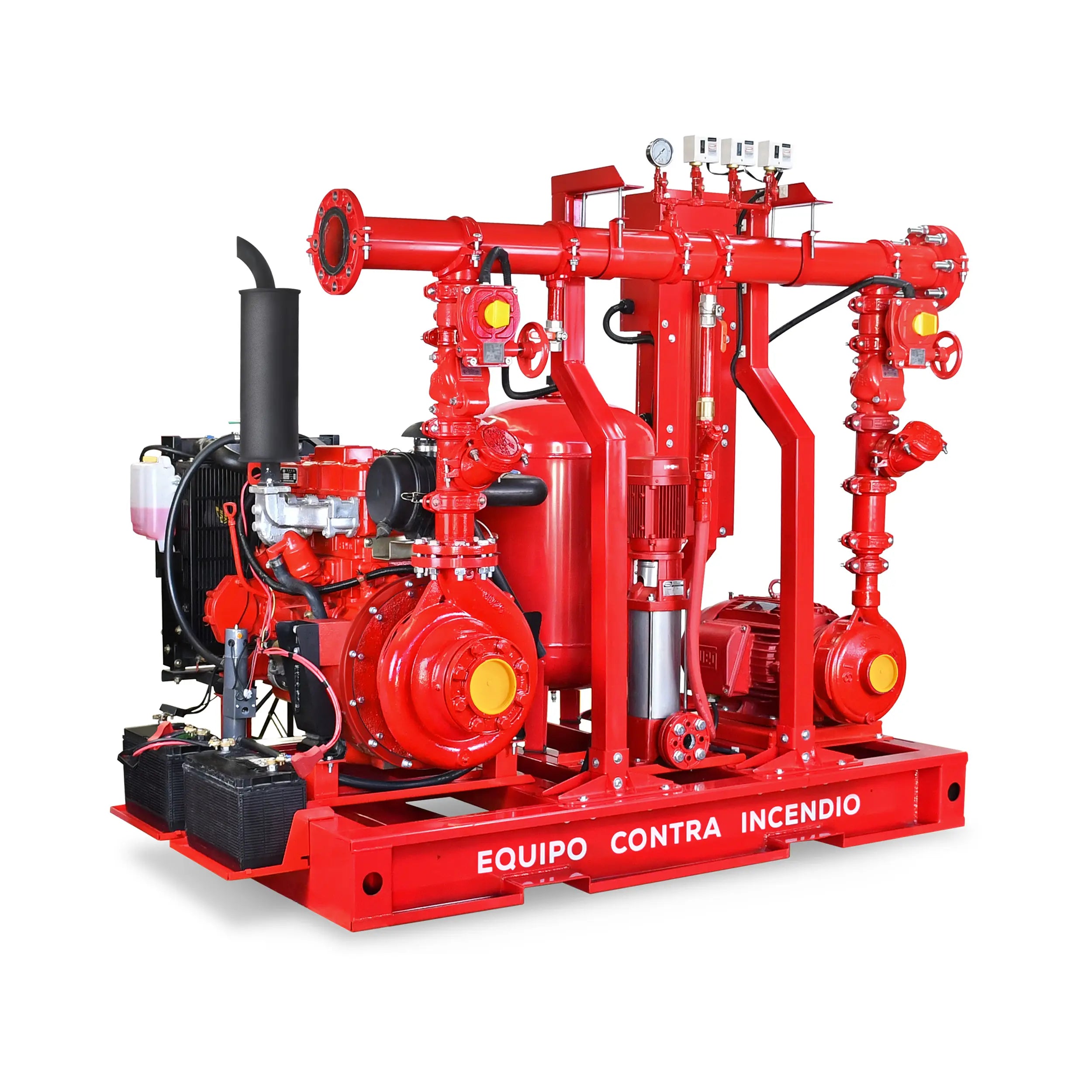 Equipo contra incendio 65+25 HP 440 V Marca EVANS. Modelo: EVSI65X25X1.5H