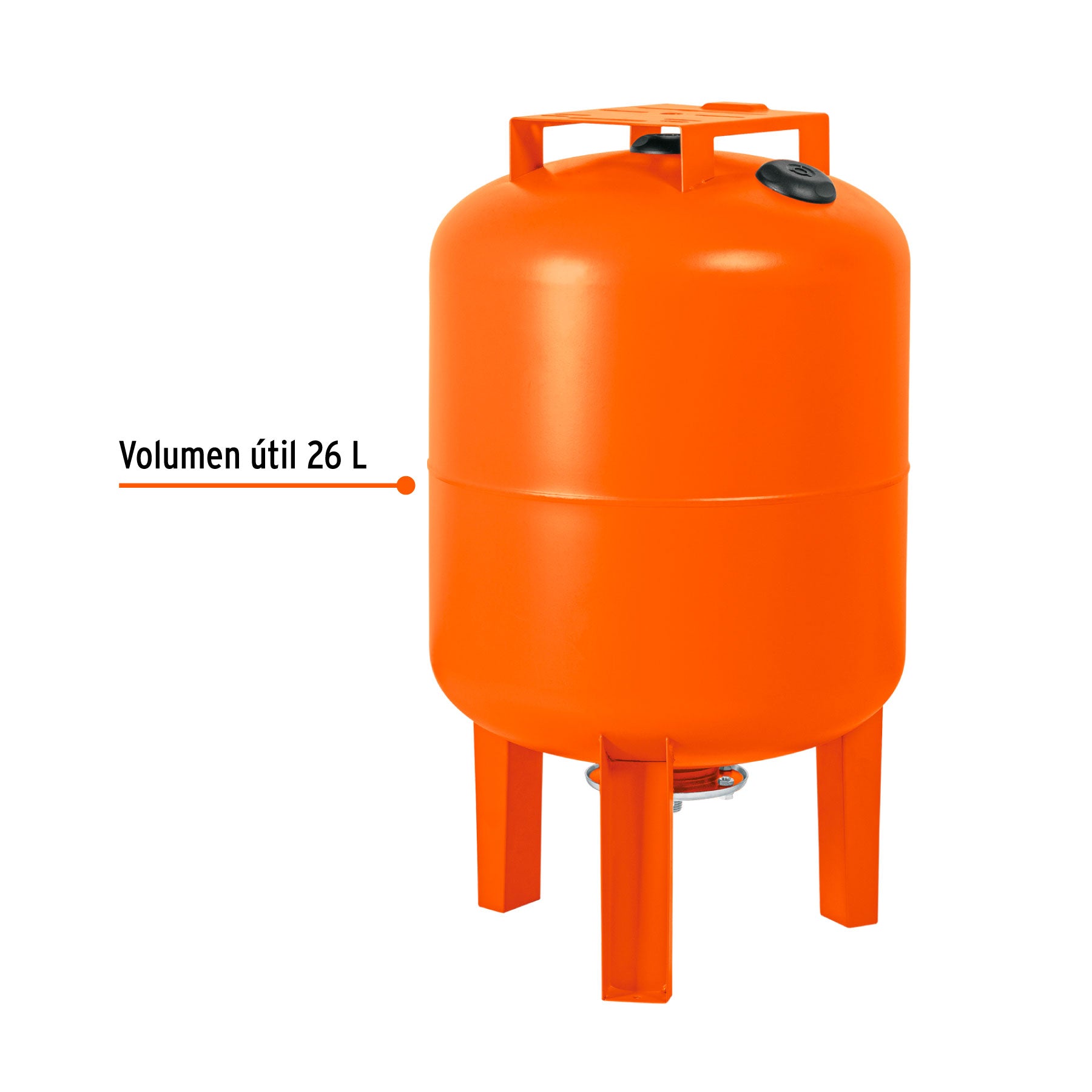 Tanque hidroneumático vertical, 80 litros, TRUPER. Modelo: TN-HN-1X80