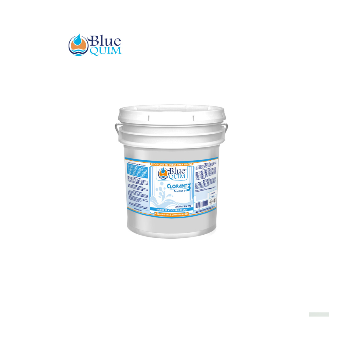 Tricloro pastillas 1" de accion prolongada, 50 kg. Marca Max Quim