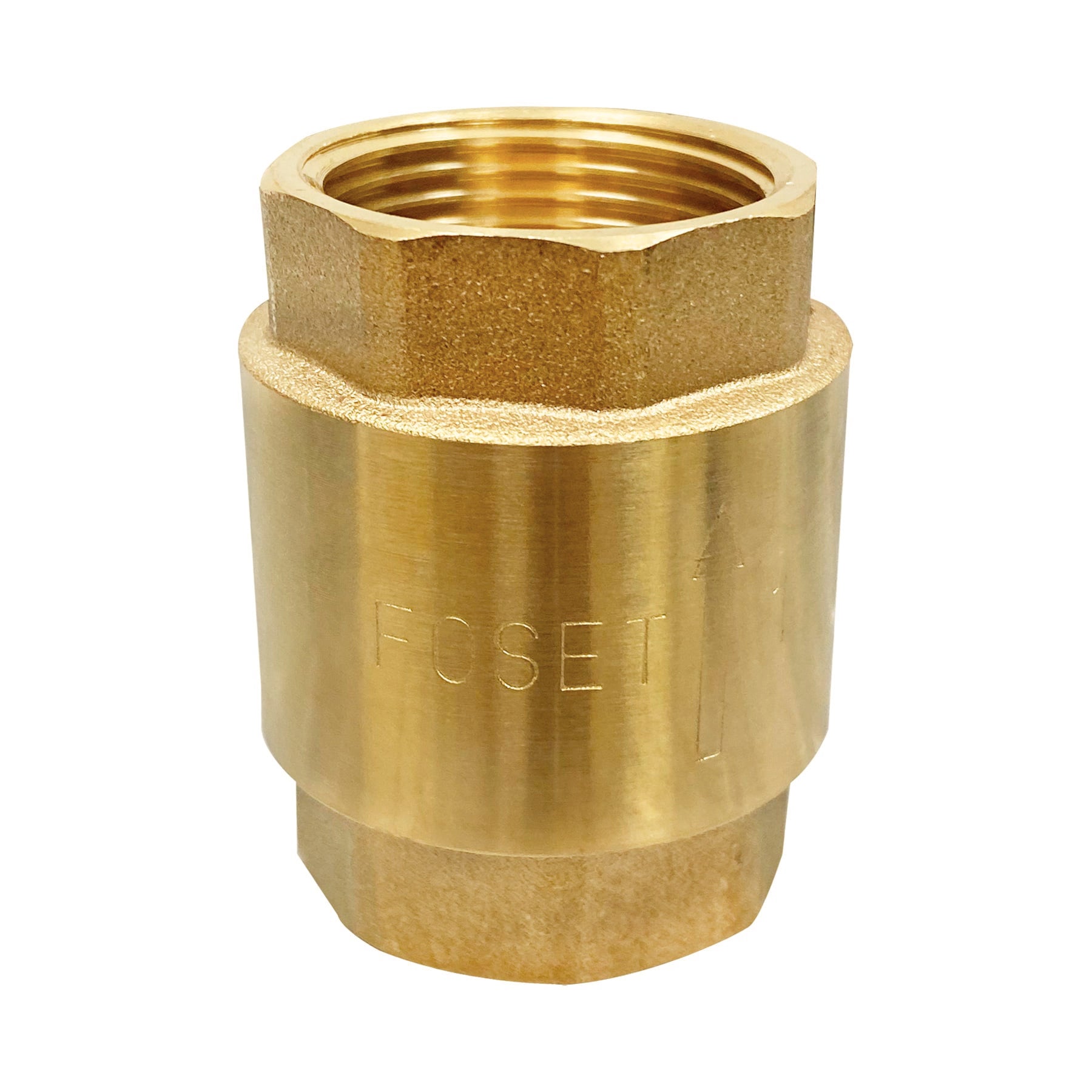 Válvula de retención de latón de 1', FOSET. Modelo: VARE-1
