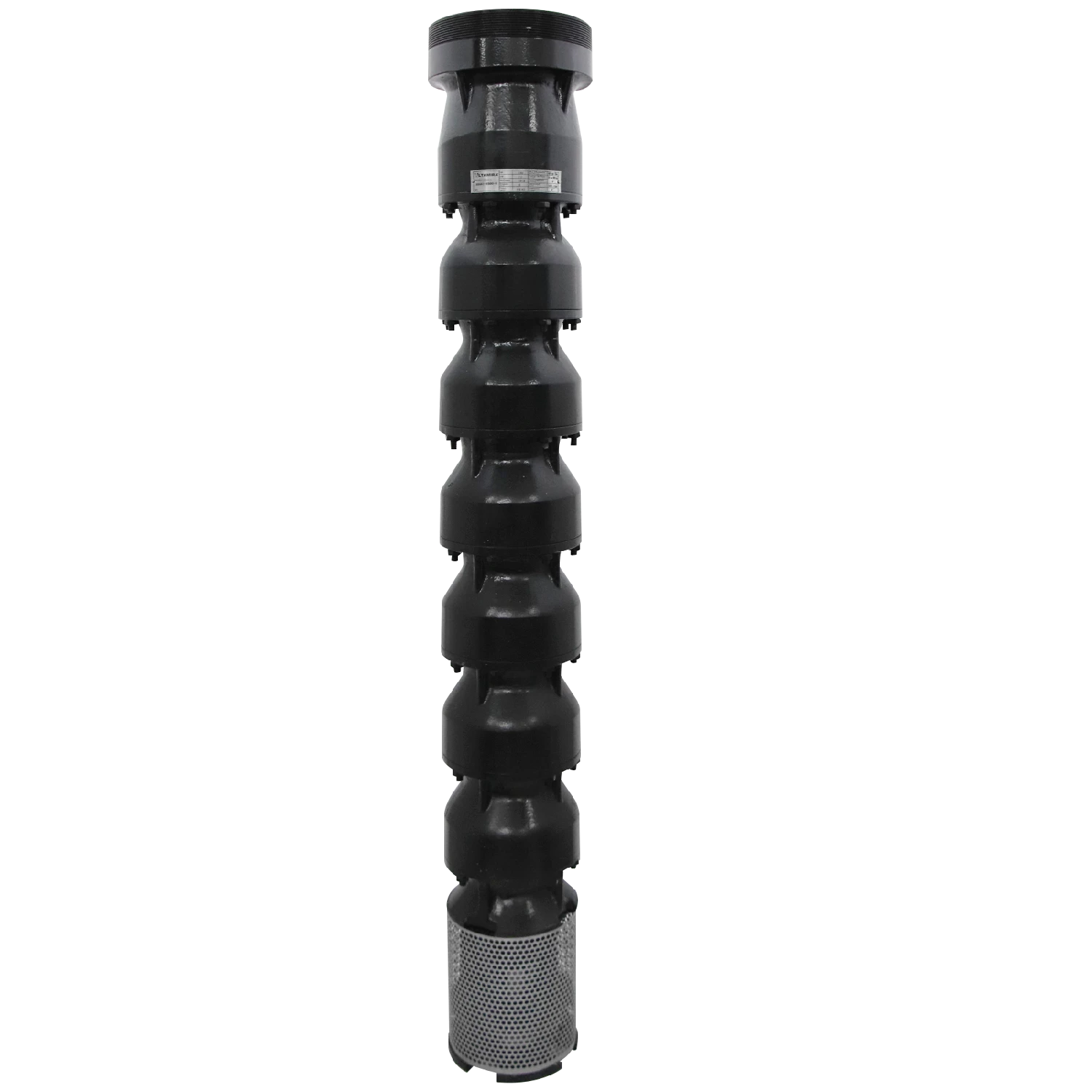 Bomba sumergible, 150 HP Descarga: 5" Interna / 6" Externa, Flujo 41 lps Acoplamiento NEMA 8", Marca: ALTAMIRA. Modelo: BH41-1500-6