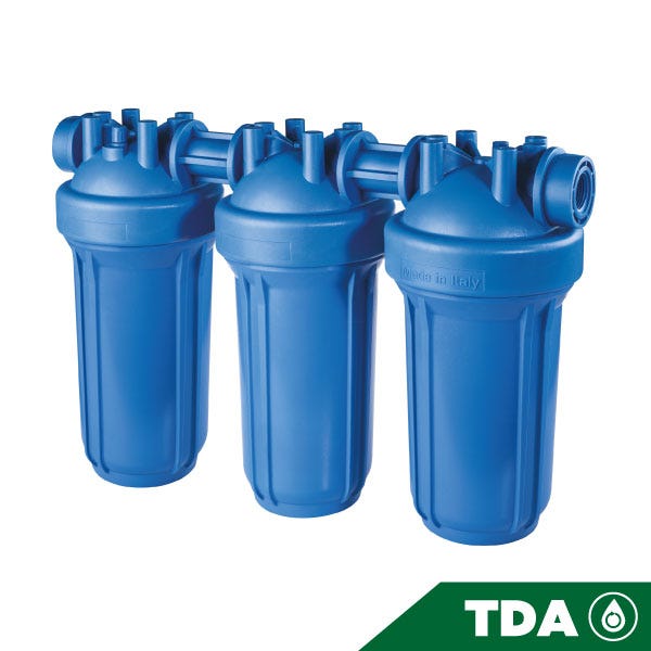 PORTAFILTRO TRIO AZUL DP BIG 10 TRIO 1" NPT IN AB Marca ATLAS FILTRI. Modelo: RA1703722