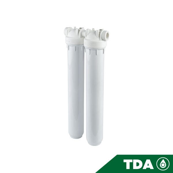 PORTAFILTRO DOBLE BLANCO DP 20 DUO 1" NPT IN BW Marca ATLAS FILTRI. Modelo: RA1391726