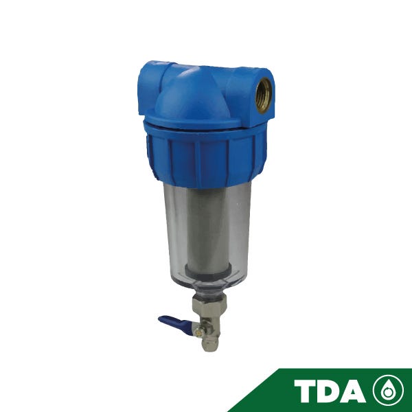 PRE FILTRO DE MALLA 5" CONEXIÓN 1/2" FNPT Marca AQUEX. Modelo: 607991