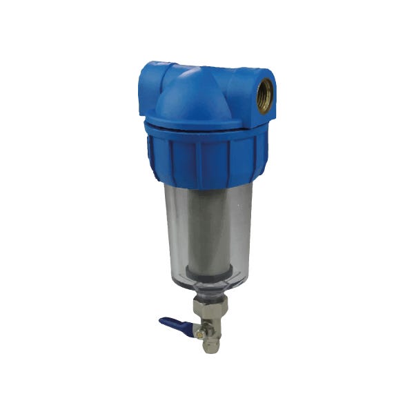 PRE FILTRO DE MALLA 5" CONEXIÓN 1/2" FNPT Marca AQUEX. Modelo: 607991