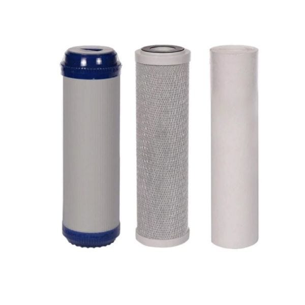 KIT-3 CARTUCHOS PP-10,GAC-10,CTO-10 Marca AQUEX. Modelo: 607997