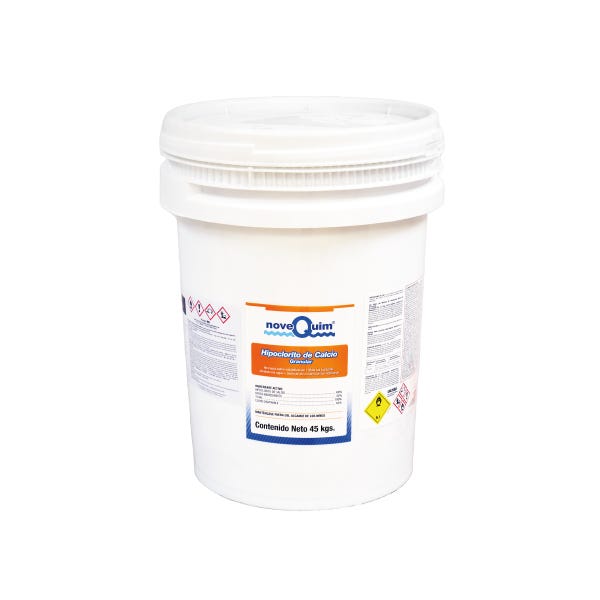 HIPOCLORITO DE CALCIO NOVEQUIM, GRANULAR, AL 68%, ENV 45 KG Marca NOVEQUIM. Modelo: 406051