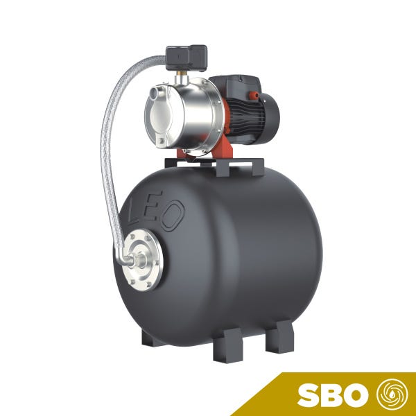 SISTEMA DE PRESION ARMADO LEO CON BOMBA JET AISI 304 0.6 HP Y TANQUE DE 50 LITROS Marca LEO. Modelo: AJM45SLA5/50CTT
