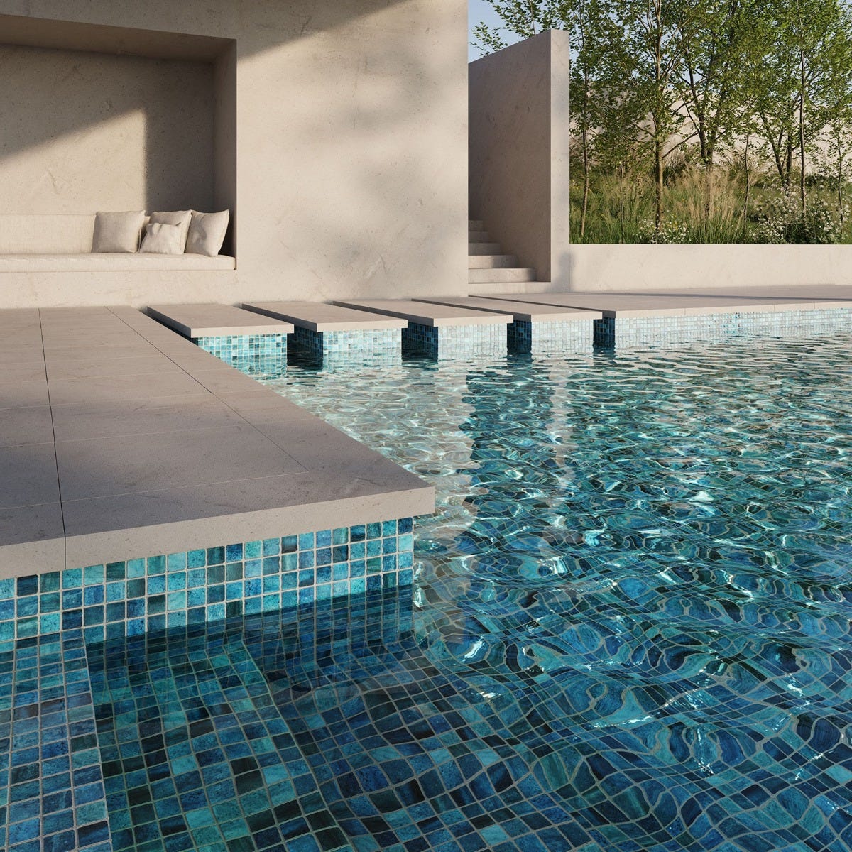 MOSAICO EZARRI GEMMA KYANITE 25, (CAJA DE 2 M2) Marca EZARRI. Modelo: 752482