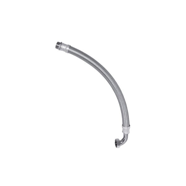 MANGUERA FLEXIBLE 60CM 1"HXM CON CODO 90° PARA TANQUE 24 LTS Marca AQUEX. Modelo: H60E