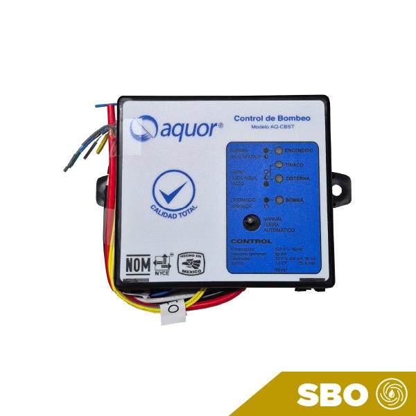 CONTROL DE BOMBEO SIMPLEX 115V 25AMP 1.5 HP MAX Marca AQUEX. Modelo: AQ-CBST
