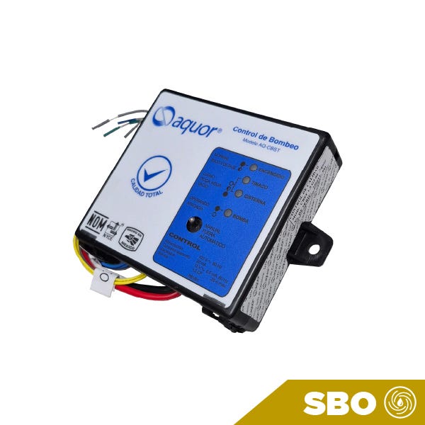 CONTROL DE BOMBEO SIMPLEX 115V 25AMP 1.5 HP MAX Marca AQUEX. Modelo: AQ-CBST