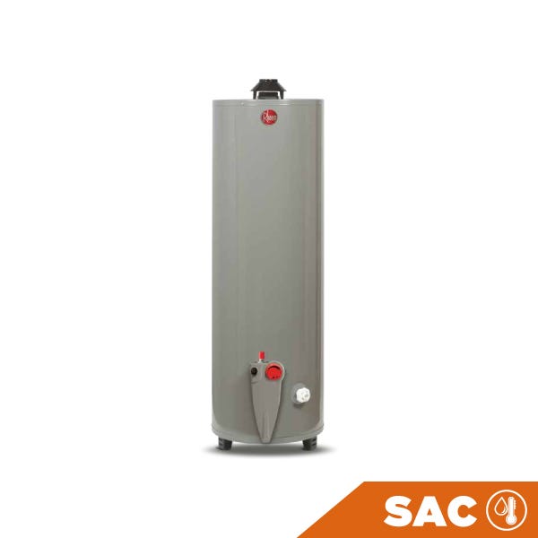 CALENTADOR DE AGUA DEPÓSITO A GAS 375 LTS. GAS LP Marca RHEEM. Modelo: 29V100-LP