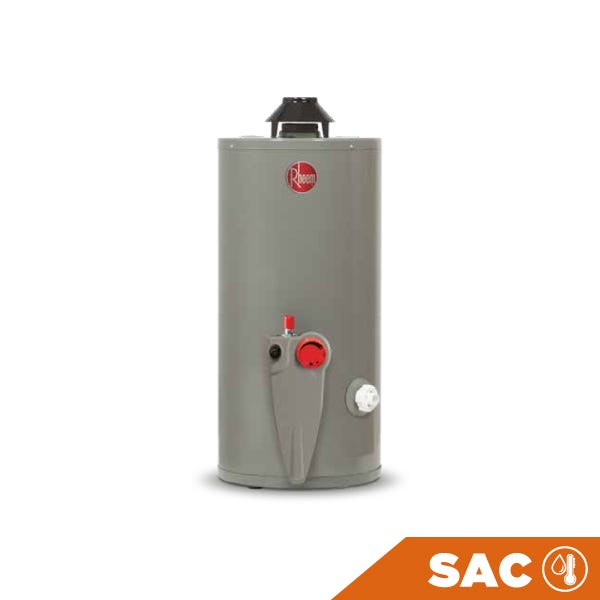 CALENTADOR DE AGUA DEPÓSITO A GAS 152 LTS. GAS LP Marca RHEEM. Modelo: 29V40-LP
