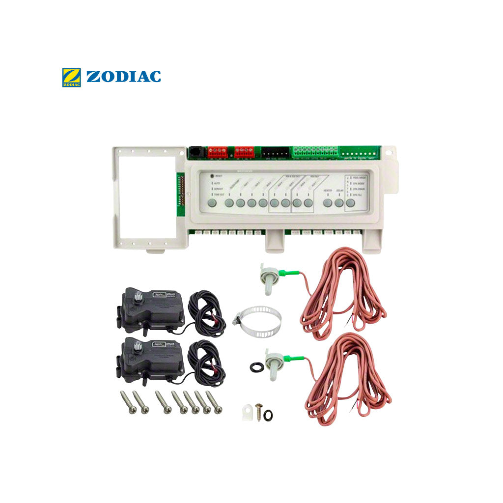 No incluye control. 6 funciones en 2 piscinas independientes, marca Jandy. Modelo: RS2-6
