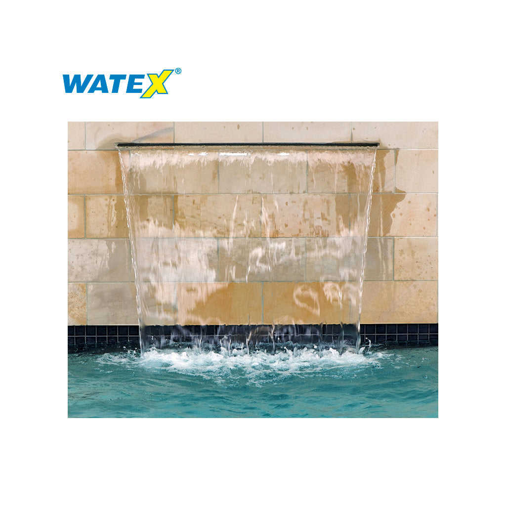 Cascada de labio Blanco, 12", para alberca, marca Watex. Modelo: W-12"