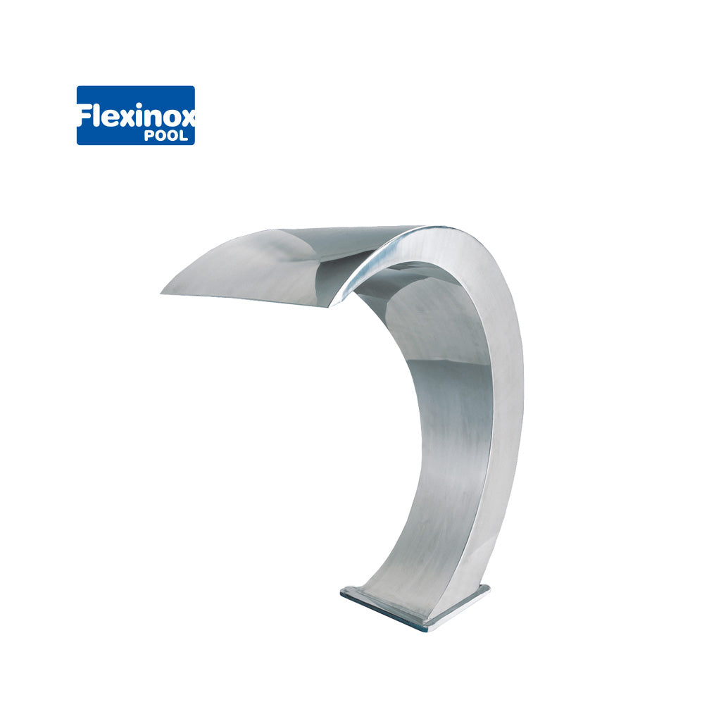 Cascada Mini Bali brillante - no necesita ancla, para alberca, marca Flexinox. Modelo: Mini Bali