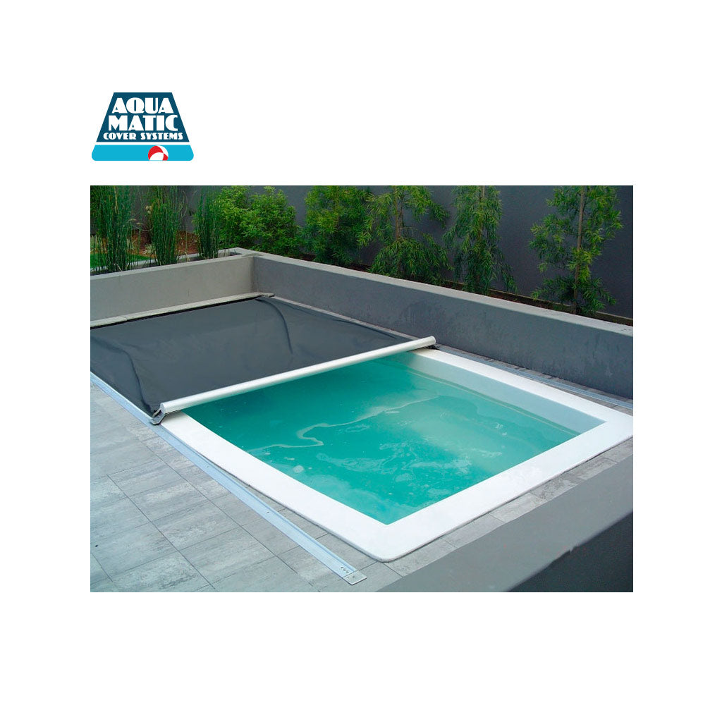 Cubierta Auto Aquamatic 97.44 a 102.10 m2, para alberca, marca Aqua Matic
