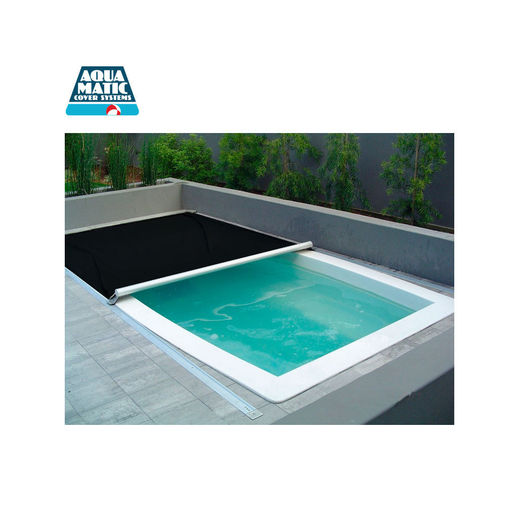 Cubierta Auto Aquamatic 97.44 a 102.10 m2, para alberca, marca Aqua Matic