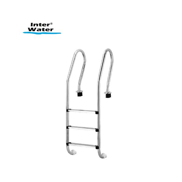 Escalera Mixta, 5 peldaños (antiderrapantes), Inox. 304. Modelo: EM5P