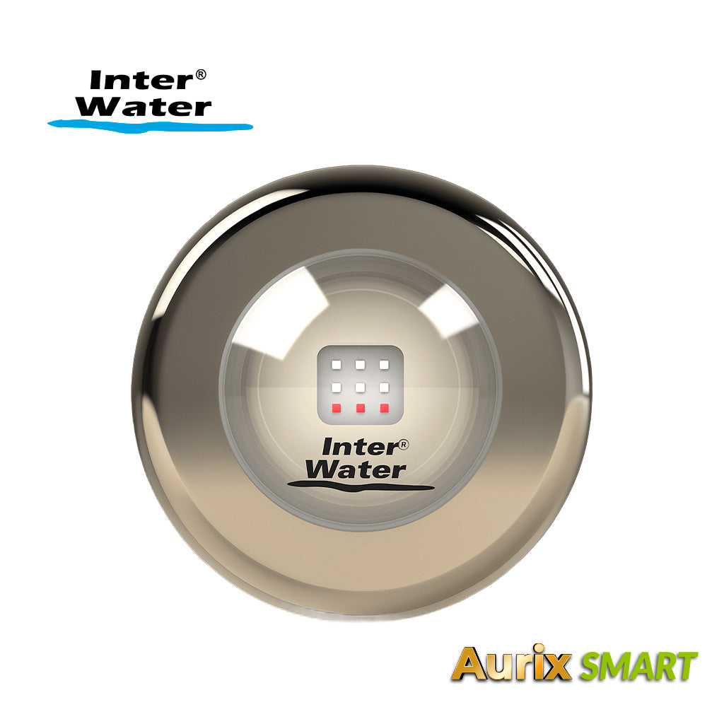 Reflector Aurix 3/4", Blanco Calido 20W, cable 10 mts, DC. Modelo: P20WW-10
