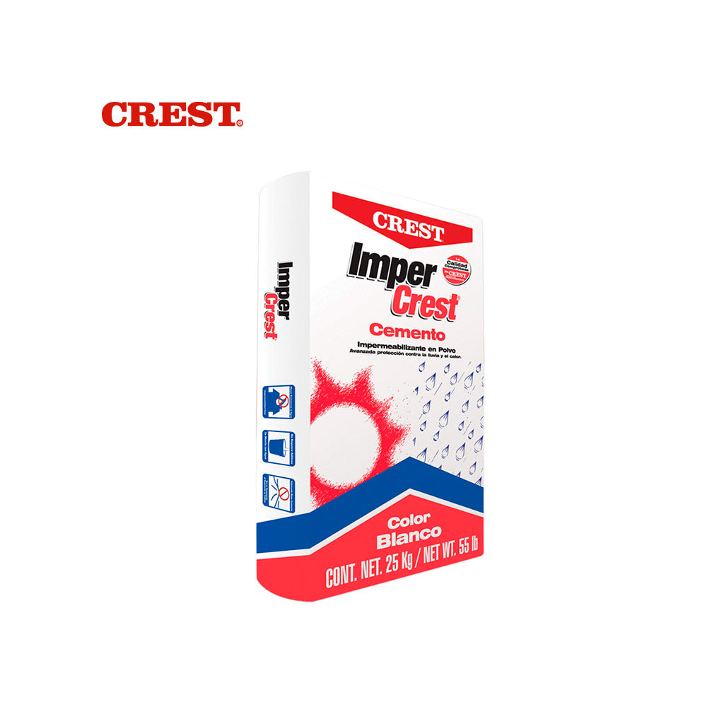 ImperCrest Cemento, Saco 25kg color Blanco,