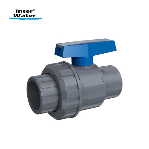 Valvula Bola PVC Tuerca Union Simple 2". Modelo: VBP0-2.0