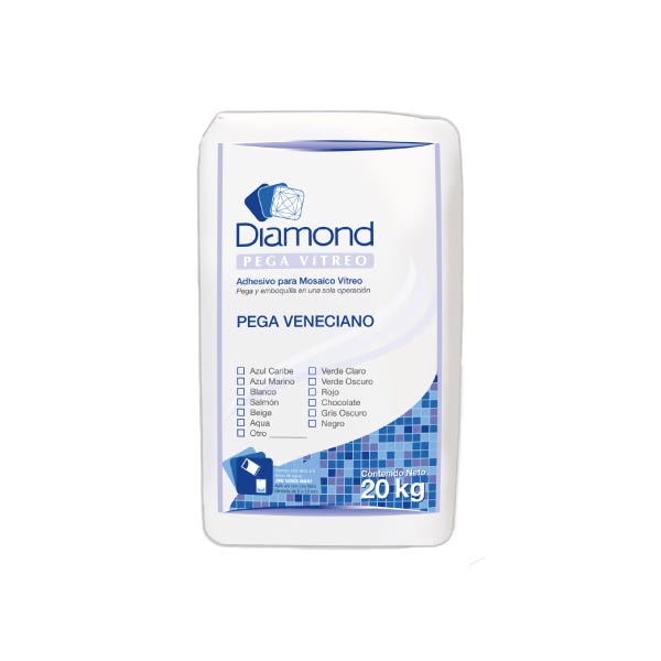 PEGAMENTO NEGRO PARA MOSIACO BULTO DE 20 KG Marca DIAMOND. Modelo: 780003