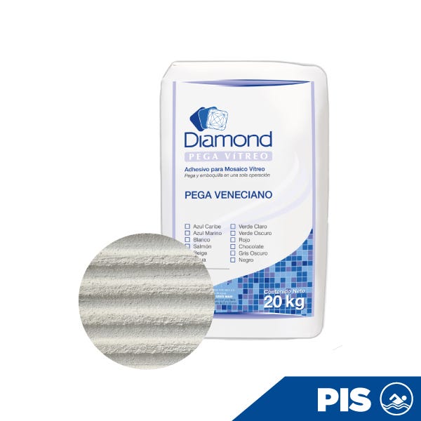 PEGAMENTO BLANCO PARA MOSAICO BULTO DE 20 KG Marca DIAMOND. Modelo: 780000