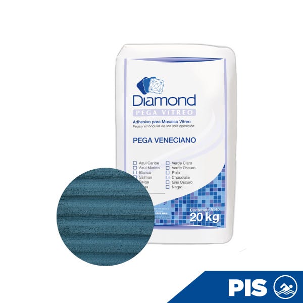 PEGAMENTO AZUL MARINO PARA MOSAICO BULTO DE 20 KG Marca DIAMOND. Modelo: 780002
