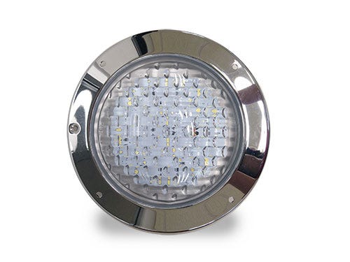 REFLECTOR AQUEX LED BLANCO PARA PISCINA 24W/12V, CABLE 3.2 MTS Marca AQUEX. Modelo: 111515