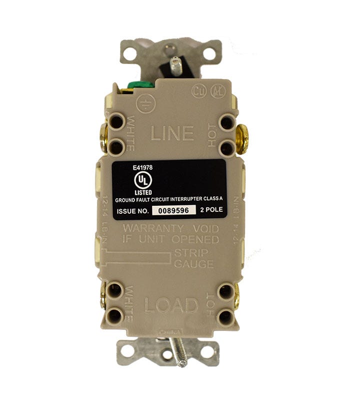 PROTECTOR DE FALLA A TIERRA GFCI Marca ELECTROABASTOS. Modelo: 111566