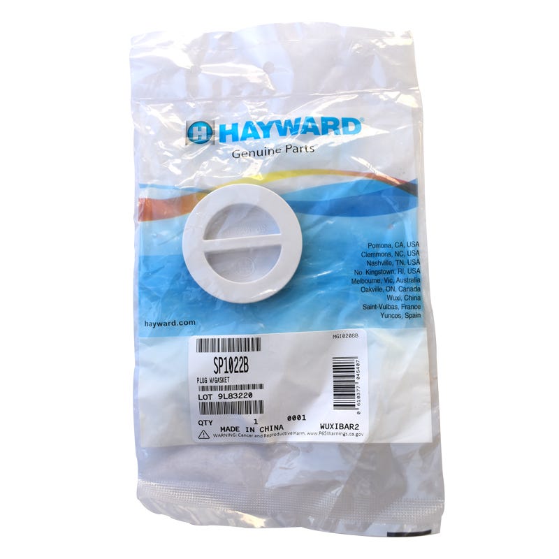 TAPON PLANO PARA BOQUILLA DE BARREDORA SP-1022-B Marca HAYWARD. Modelo: 113040