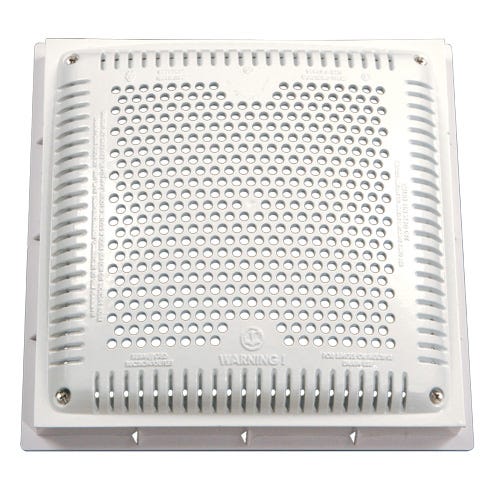 REJILLA CUADRADA CON MARCO DE 12" X 12" Marca HAYWARD. Modelo: 113530