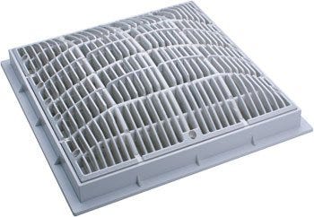 REJILLA Y MARCO 12" X 12" BLANCA WATERWAY Marca WATERWAY. Modelo: 113592