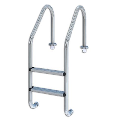 ESCALERAS 3 PELDAÑOS, ACERO INOX. Marca SIBRAPE. Modelo: 115502