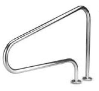 PASAMANOS SENCILLO 48" ACERO INOX. TIPO NARIZ EXTENDIDA Marca VERTEX. Modelo: 115514