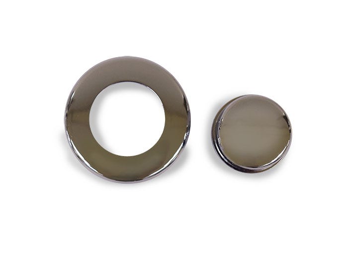 CUBIERTA PARA BOTON PLASTICO CROMO Marca VERTEX. Modelo: 118365A