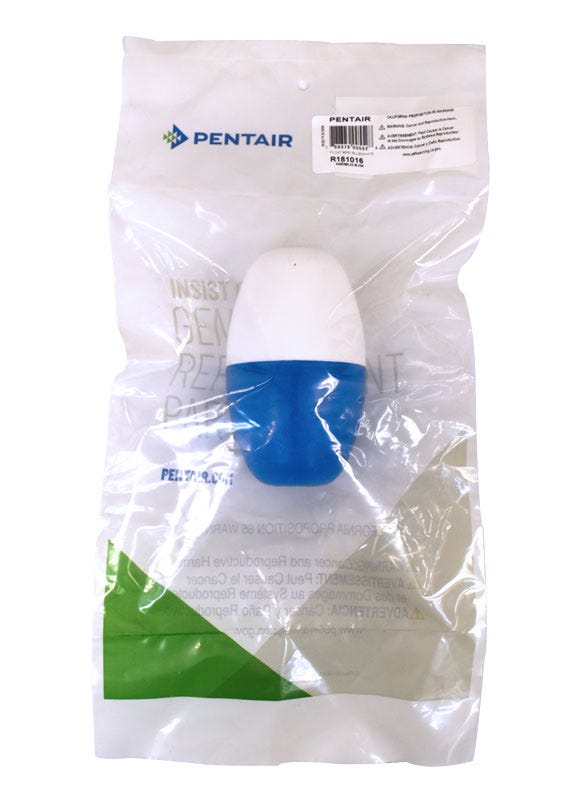 FLOTADOR DE 3" X 5" AZUL Y BLANCO PARA CUERDA DE 1/2" Marca PENTAIR. Modelo: 205501