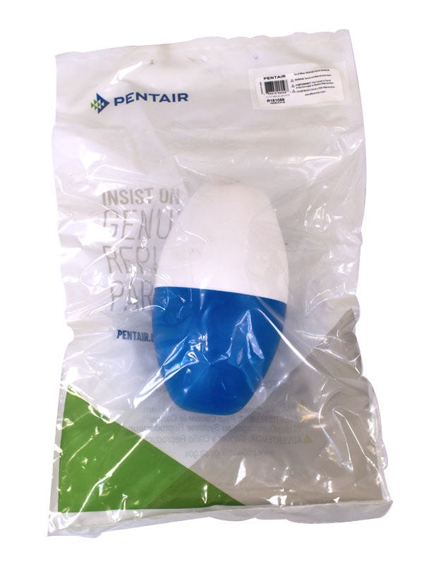 FLOTADOR DE 5" X 9" AZUL Y BLANCO PARA CUERDA DE 3/4" Marca PENTAIR. Modelo: 205502