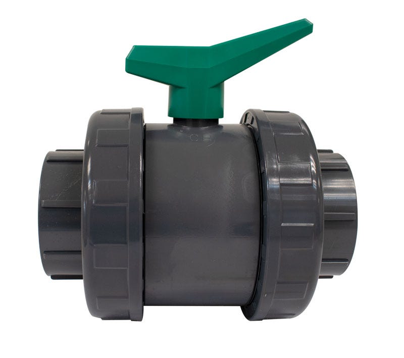 VALVULA BOLA P.E. LISA 3" DOBLE TU Marca AQUARAM. Modelo: 560203