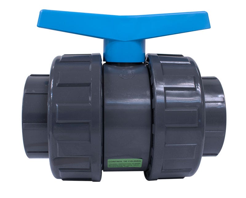 VALVULA BOLA P.E. LISA 4" DOBLE TU Marca AQUARAM. Modelo: 560204